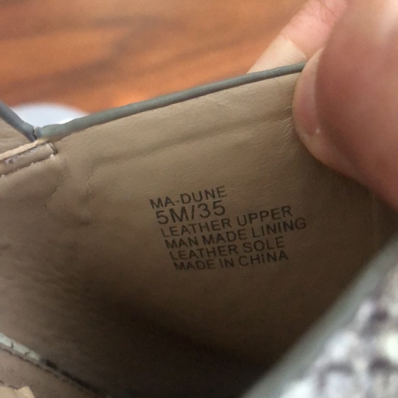 BCBGMAXAZRIA PYTHON DUNE LEATHER PLATFORM OPEN TOE SLING BACK SANDALS SIZE 5M - Picture 7 of 15